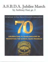 ASBDA  Jubilee March Concert Band sheet music cover Thumbnail